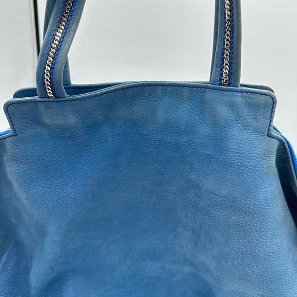 FENDI Blue Suede Nubuck Big Oversized Tote - Picture 8 of 10